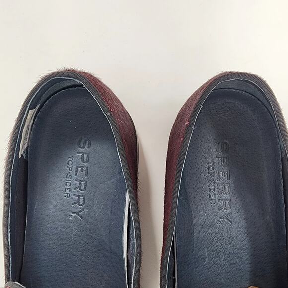 Sperry Top Sider Smoking Slipper Men 10 Overlook Burgundy Pony Anchor  STS18367 - Picture 7 of 13